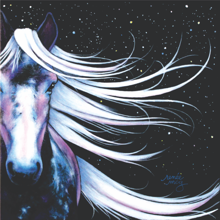 Magical Horse in the Stars